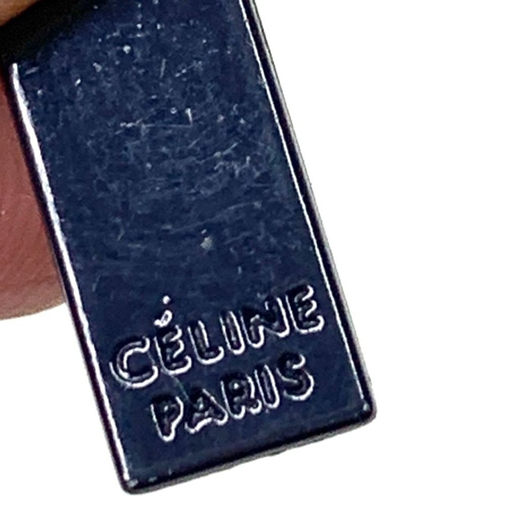 CELINE Paris Authentic Replacement Zipper Pull Dark Silver Metal 0.75"L - Picture 8 of 11
